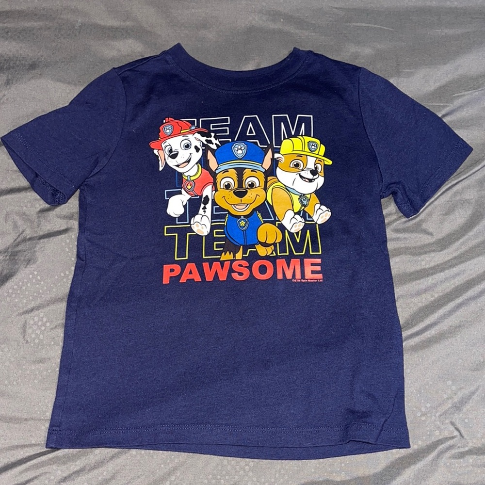 Old Navy Kids 'Team Pawsome' Navy Blue Tee
